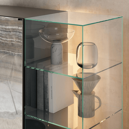 36e8 Glass Sideboard - Onice Grigio