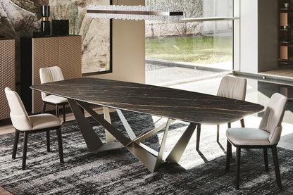 Skorpio Keramik Dining Table - 118 In