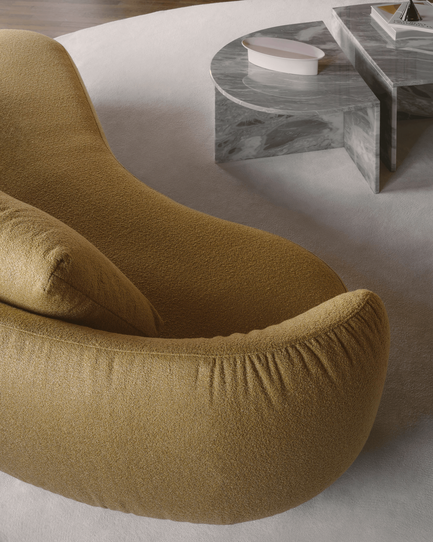 Andali Sofa - Mustard Fabric