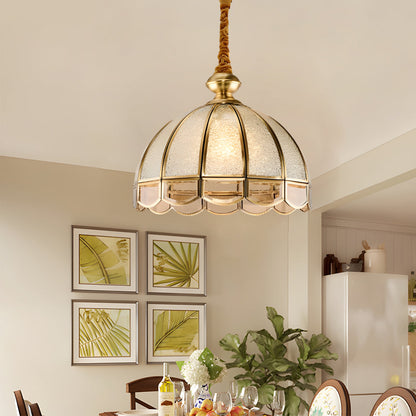Classic Glass Flowers Elegant 3 Step Dimming European-Style Chandelier