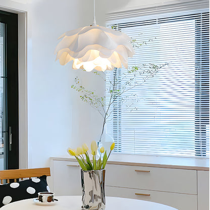 Versatile Acrylic Flower Pendant Lamp: Modern Design, 3-Step Dimming, Adjustable Hanging Cord