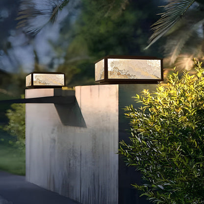 [Clearance Sale]Modern LED Waterproof Outdoor Post Lights Solar Fence Pillar Light Deck Post Lights