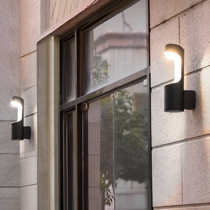 Creative LED Waterproof Black Modern Outdoor Wall Lamp Exterior Lights