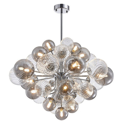 18-Light Glass Modern Chandelier