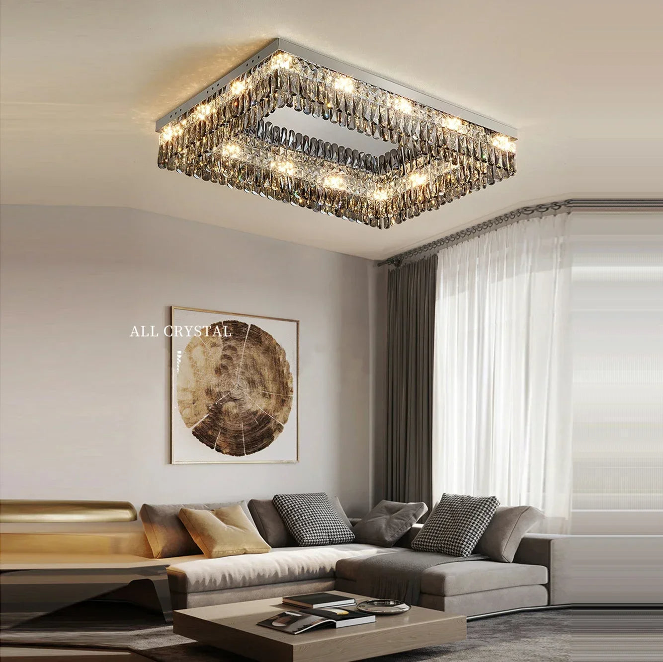 Giano Crystal Ceiling Light