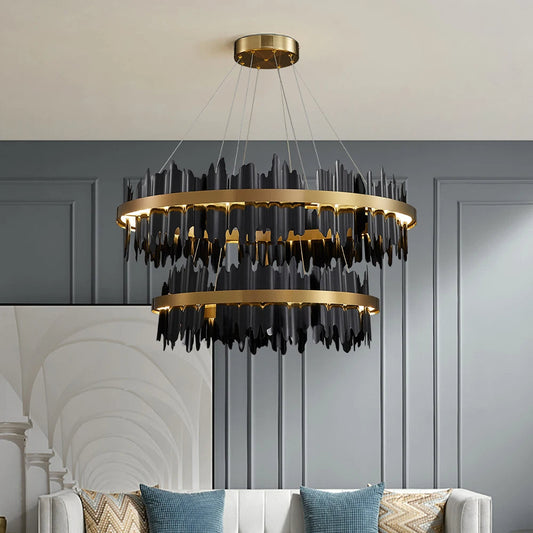 Nera 2-Tier Modern Ring Chandelier