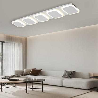 Round Square LED Modern Flush Mount Lighting Ceiling Lights Fixture