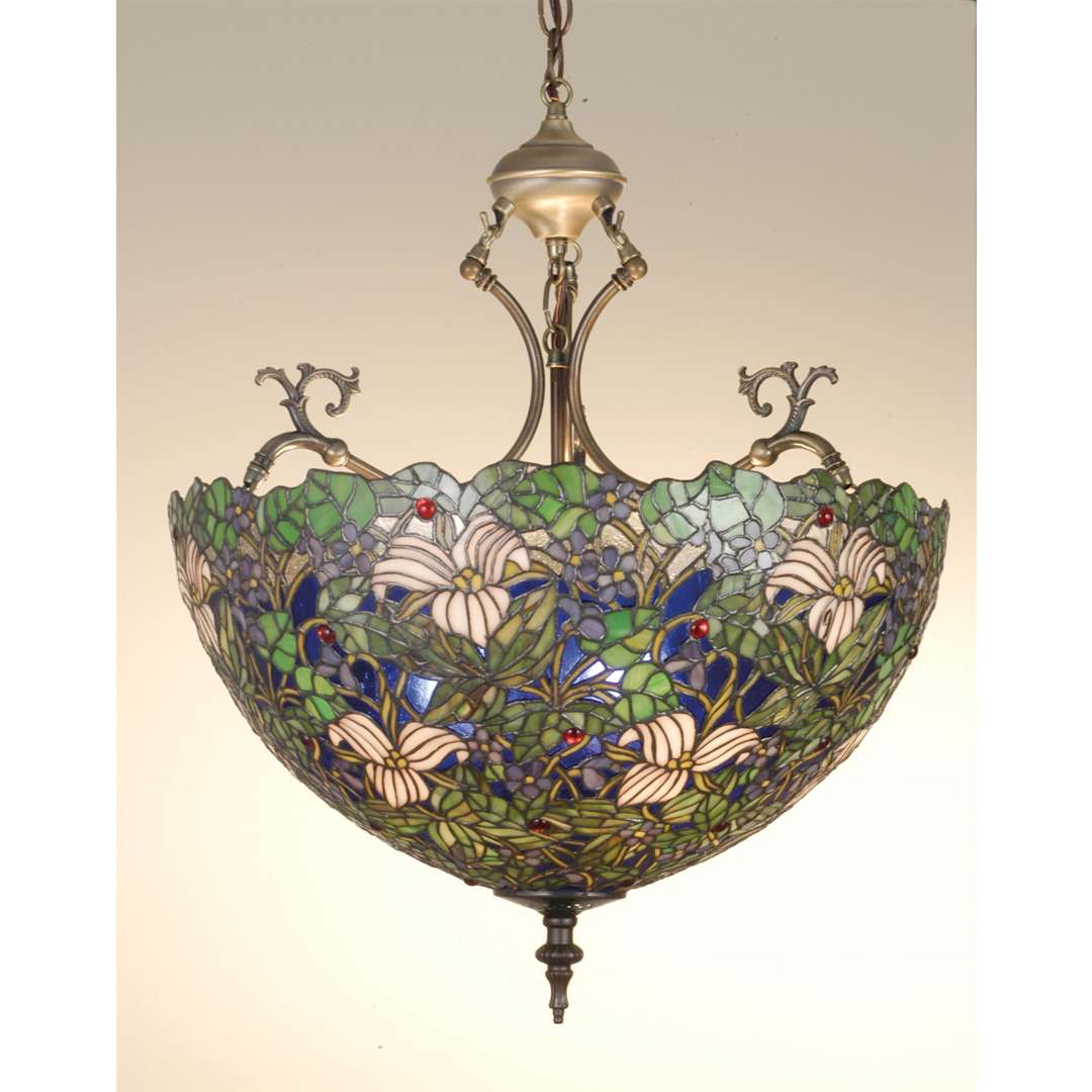 3 Light 20" Wide Pendant with Handmade Shade