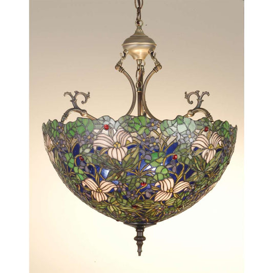 3 Light 20" Wide Pendant with Handmade Shade
