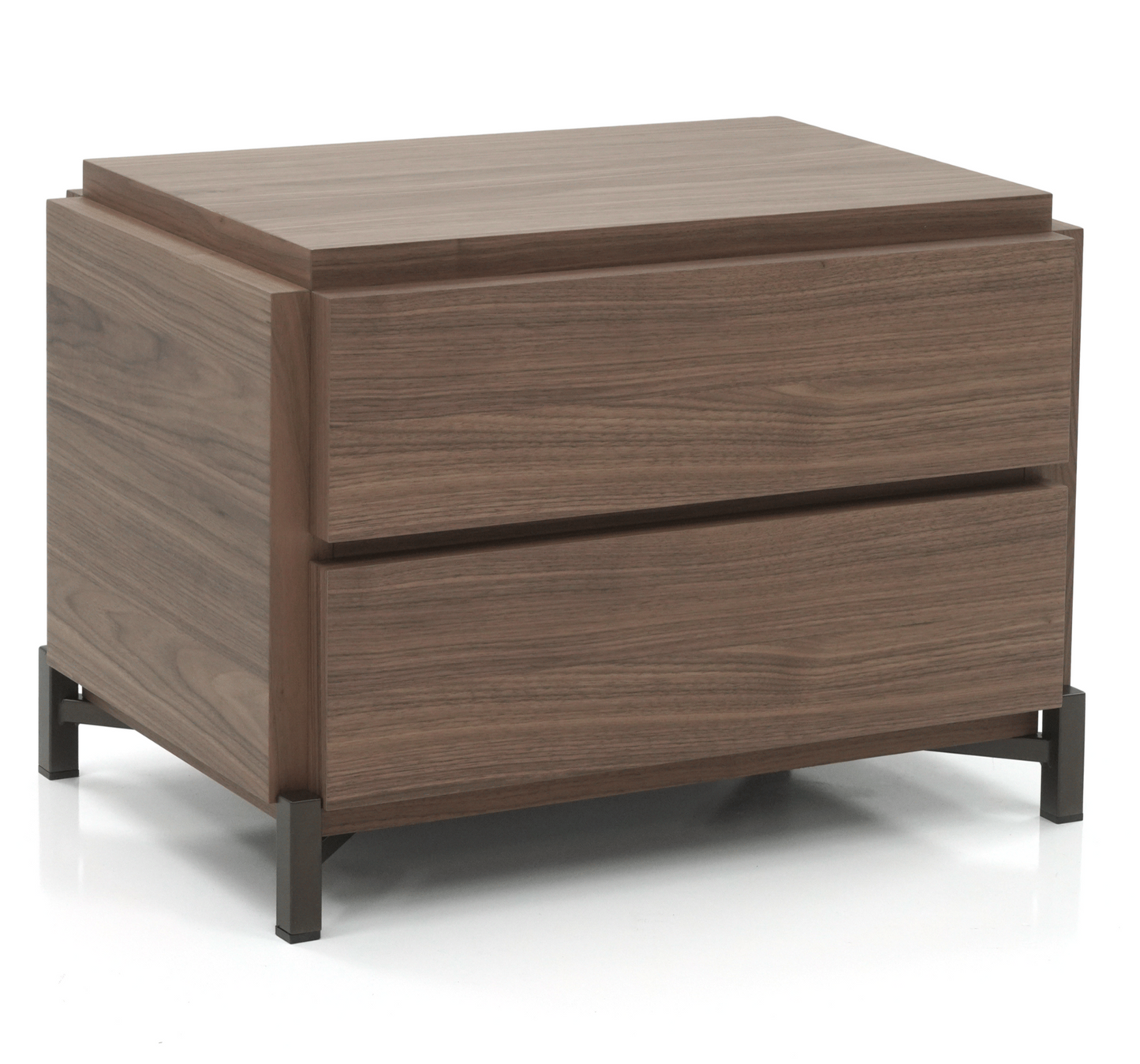 Groove 2-Drawer Nightstand