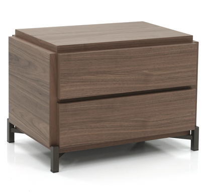 Groove 2-Drawer Nightstand