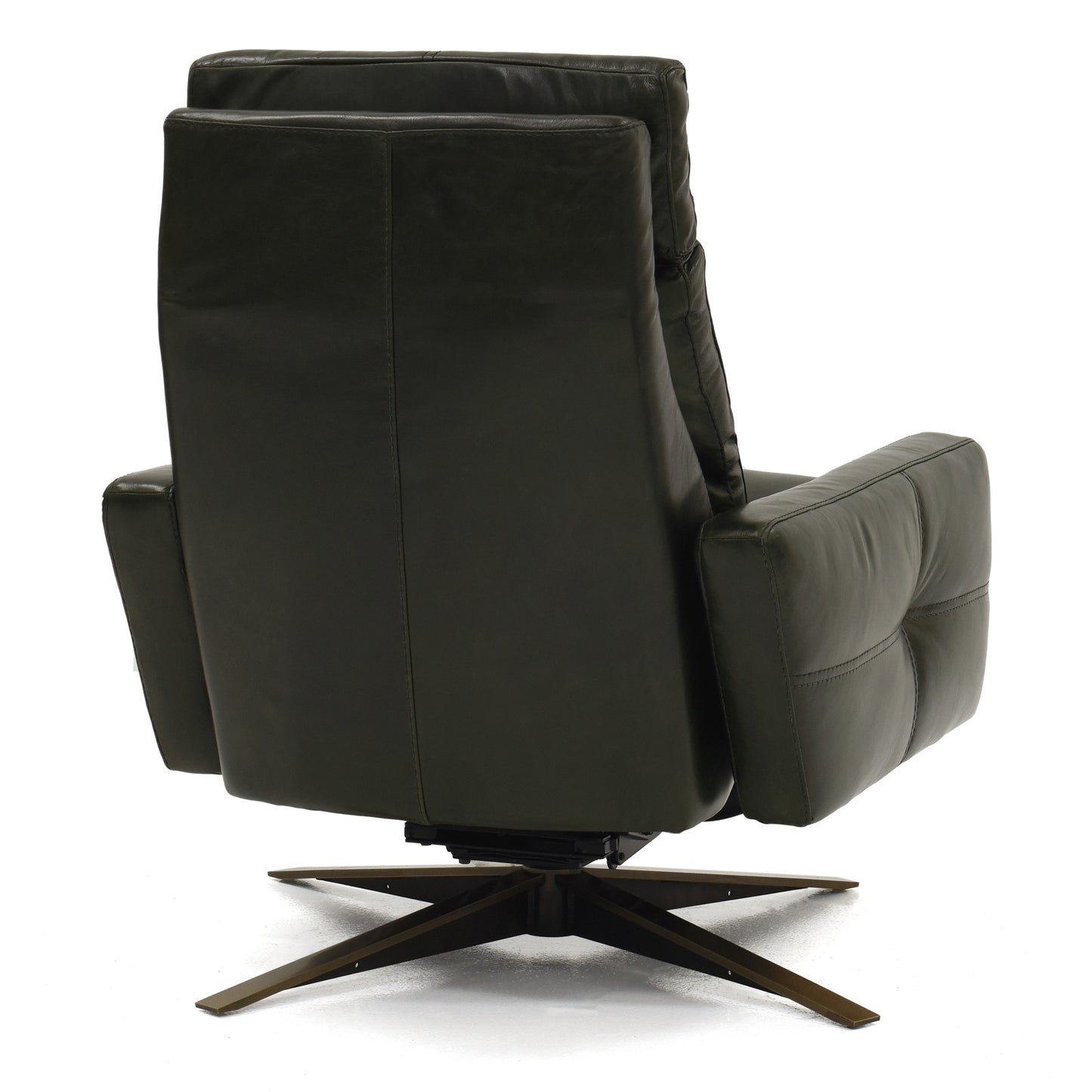 Rainier Comfort Air Chair & Ottoman - Antique Brass