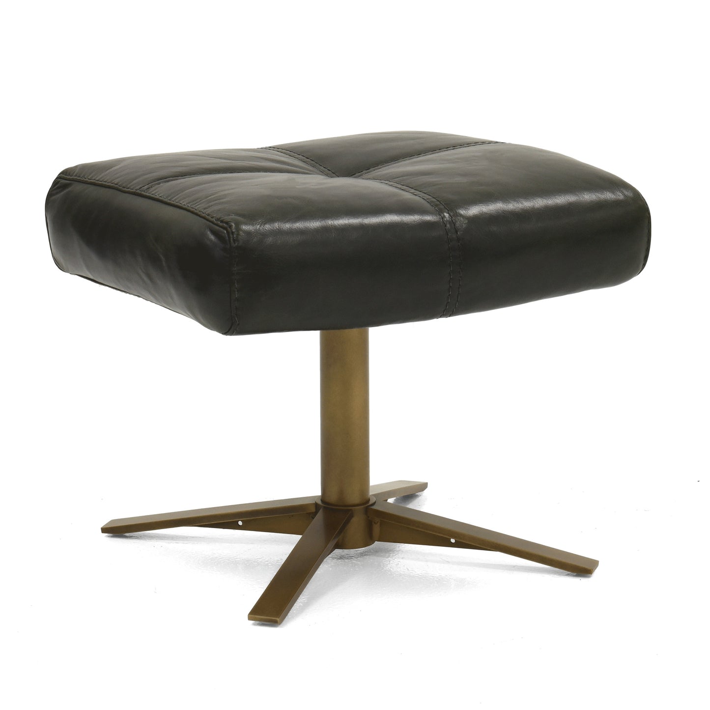 Rainier Comfort Air Chair & Ottoman - Antique Brass