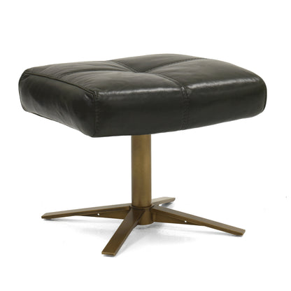 Rainier Comfort Air Chair & Ottoman - Antique Brass