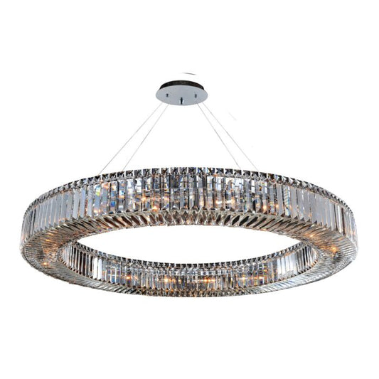 Rondelle 18-Light 1Pendant in Chrome
