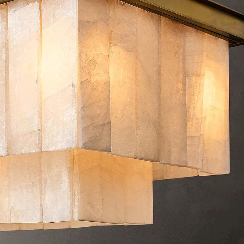 Moonshade Marble Dining Room Chandelier