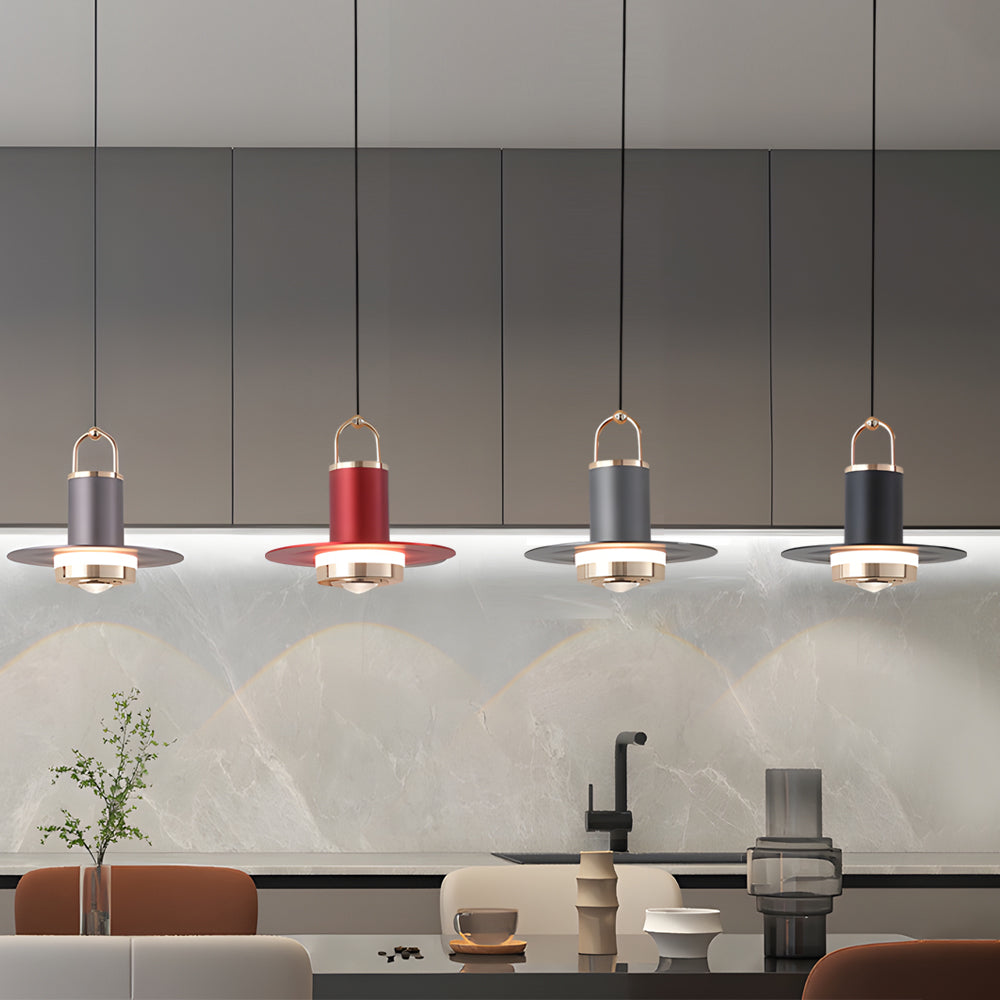 Small Simple Creative Metal Glass LED Nordic Hanging Lights Pendant Lamp