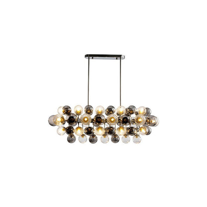 Multiple Glass Sphere Dining Room Chandelier