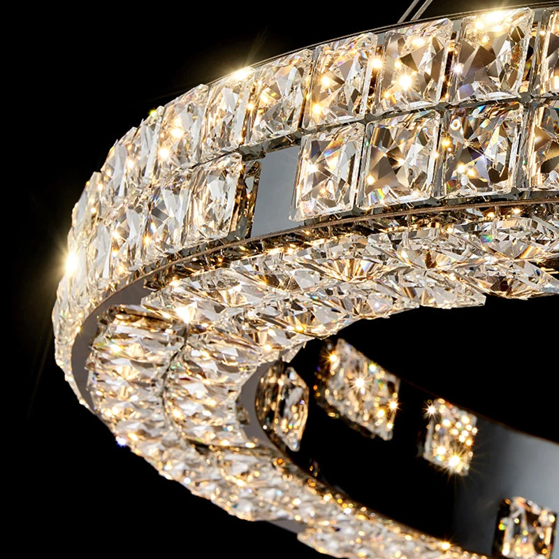 Bacci Crystal RingModern Chandelier