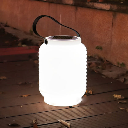 Portable Waterproof Cylinder LED White Solar Camping Lanterns Lights