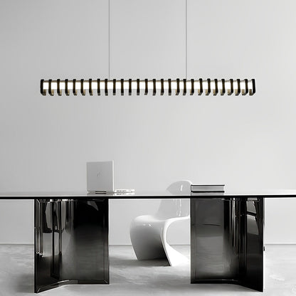Minimalist Square Frame Decor Three Step Dimming Modern Chandelier Light