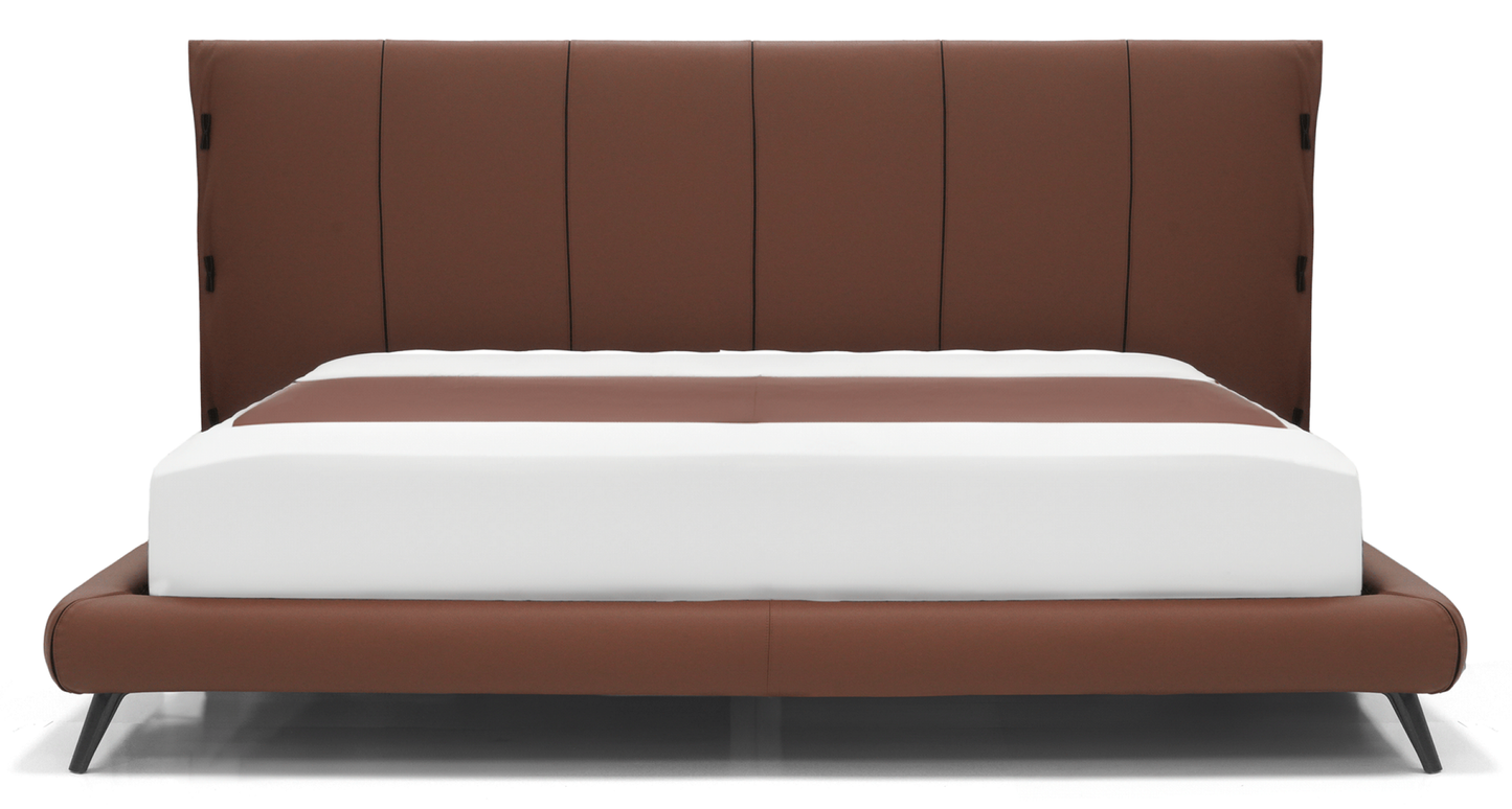 Cuff Hi King Bed - Cognac