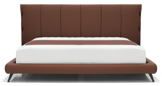 Cuff Hi King Bed - Cognac