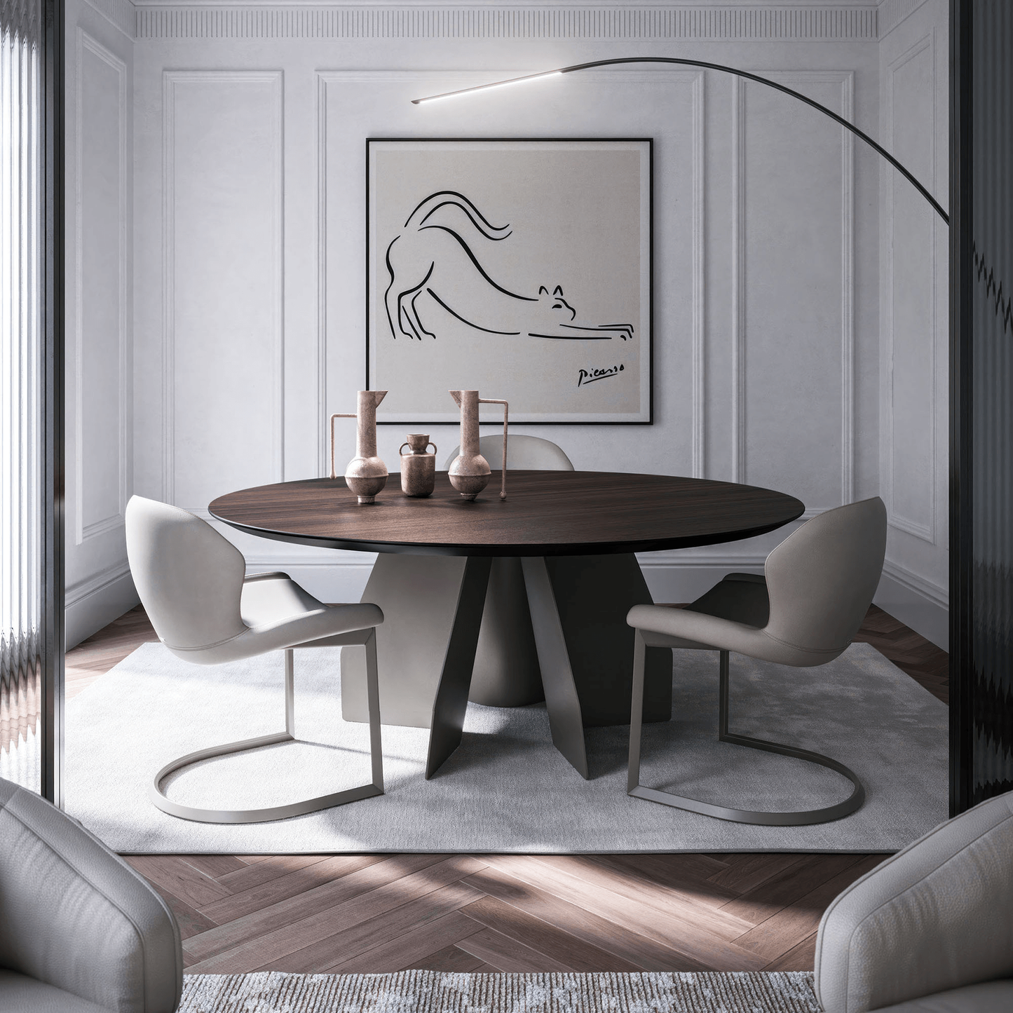 Senator Round Dining Table