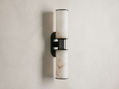 Harlin Double Sconce in Alabaster