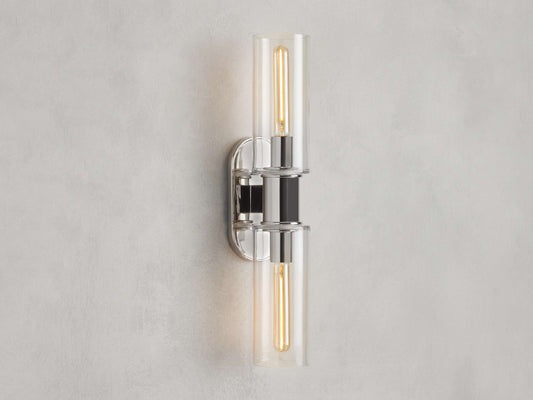 Harlin Double Sconce in Clear