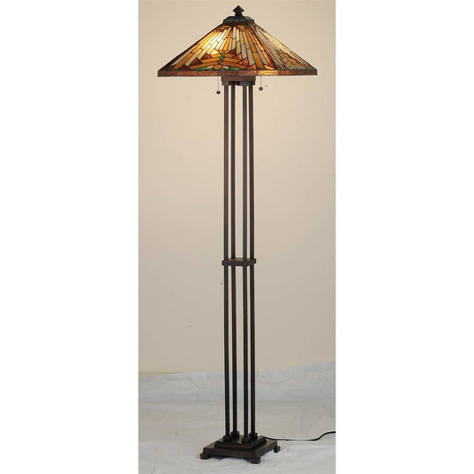 Stained Glass / Tiffany Floor Lamp from the Mission Collection
