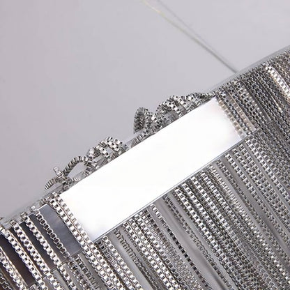 Cadena Steel Tassel Light Fixture