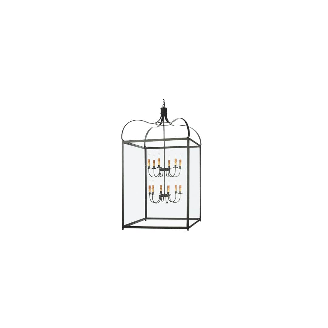 12 Light 42-1/2" Wide Pendant with Handmade Shade