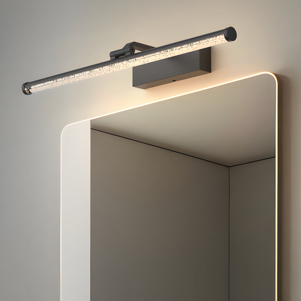 Rotatable Seeded Acrylic LED Bathroom Vanity Light Dimmable Modern Bath Bar