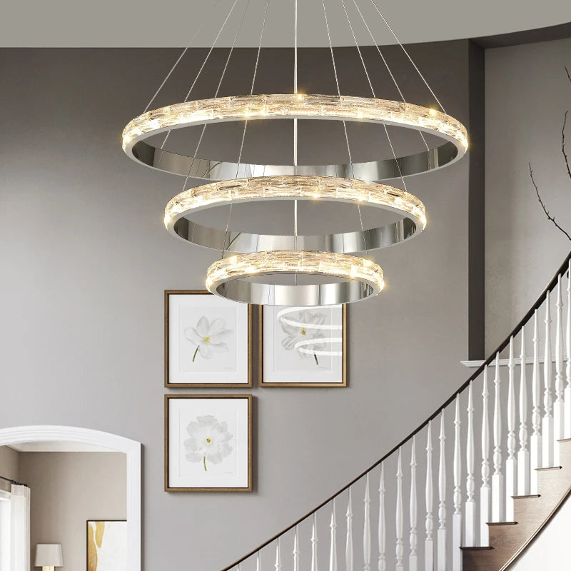 Argento Crystal Modern Chandelier