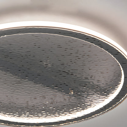 Black Glass LED Flush Mount Ceiling Light