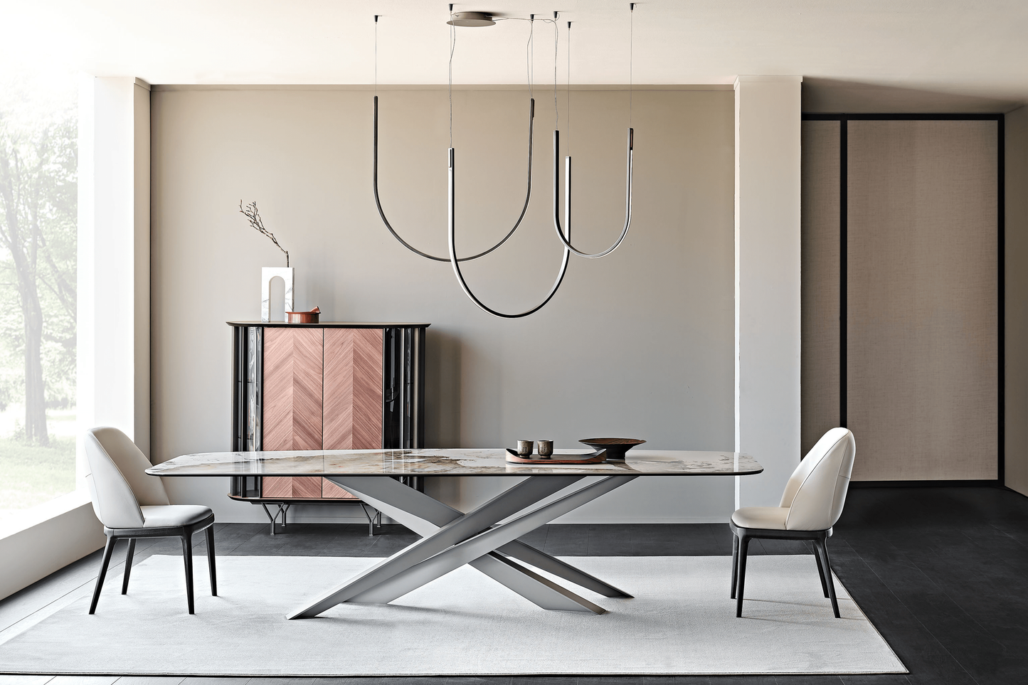 Lancer Keramik Dining Table - 118 In