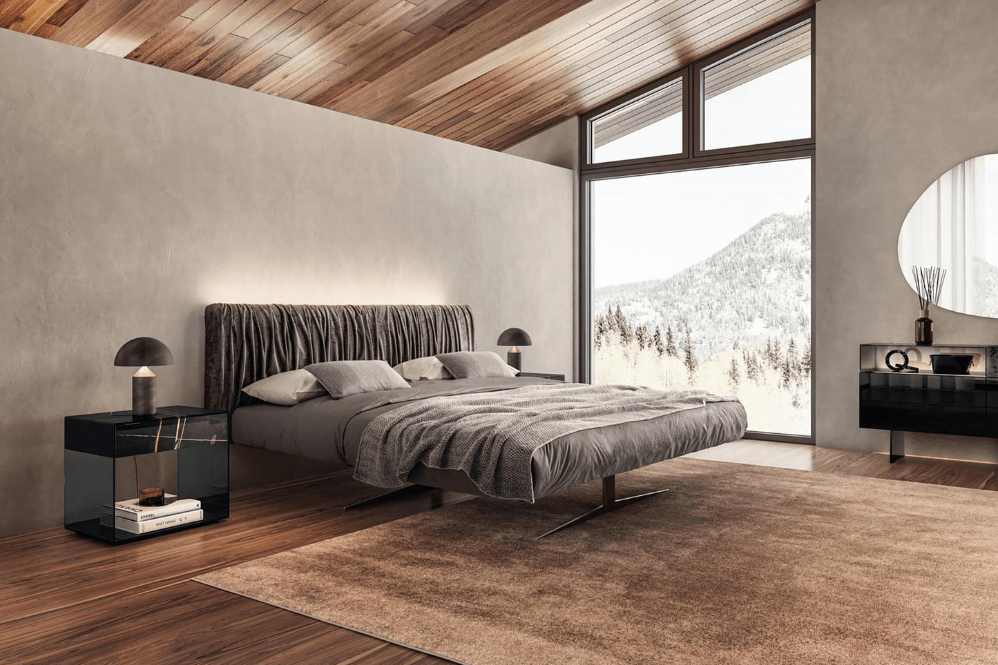 Steel King Bed