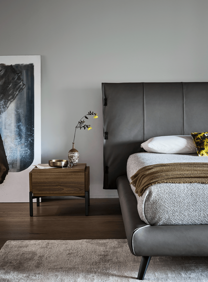 Cuff Hi King Bed - Charcoal