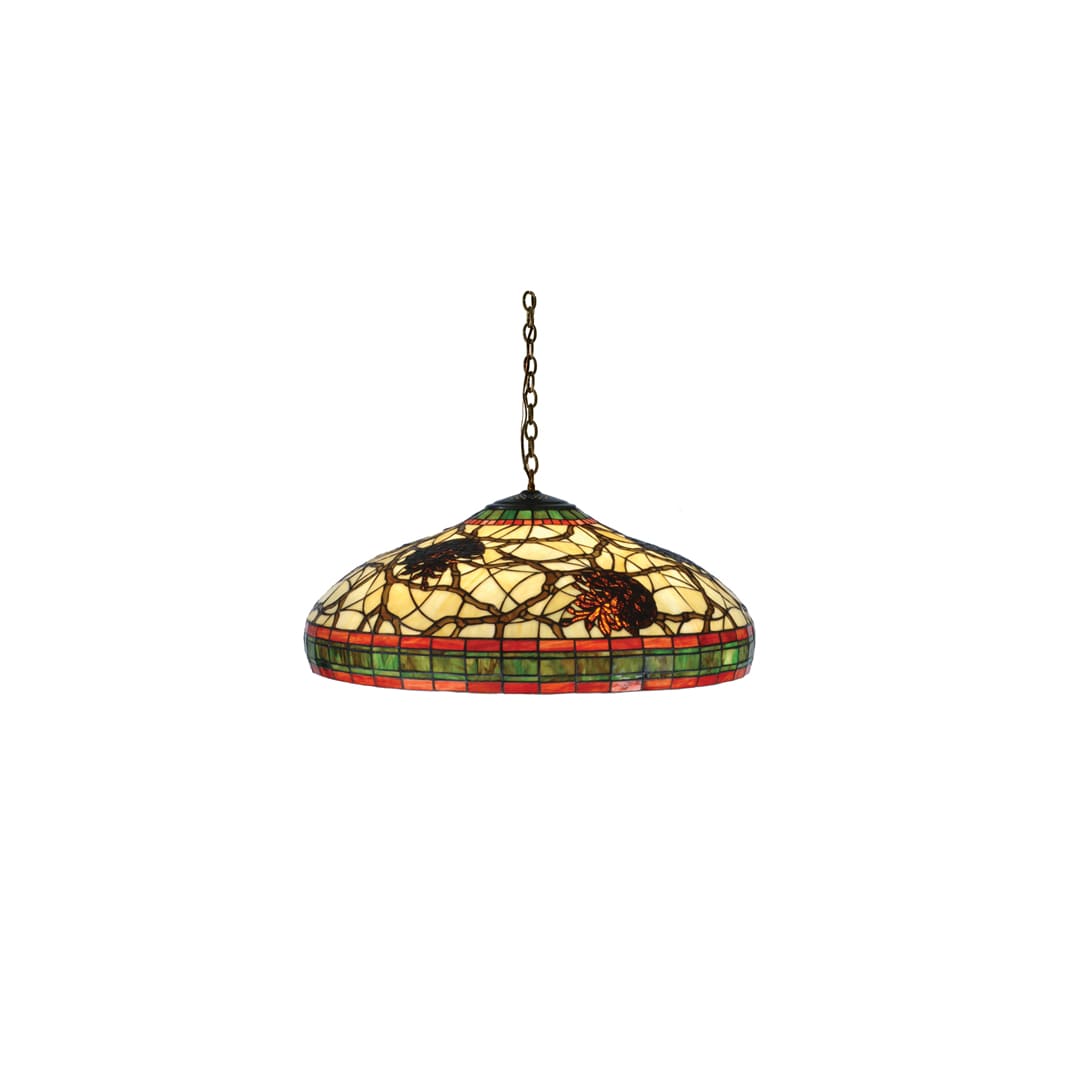 3 Light 22" Wide Pendant with Handmade Shade