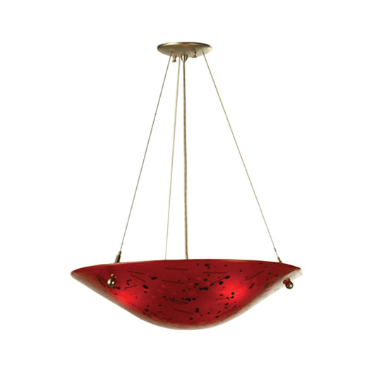 3 Light 21" Wide Pendant with Handmade Shade