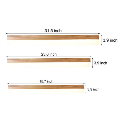 Natural Wooden LED Bathroom Vanity Light with Plastic Shade Mirror Lighting Fixture