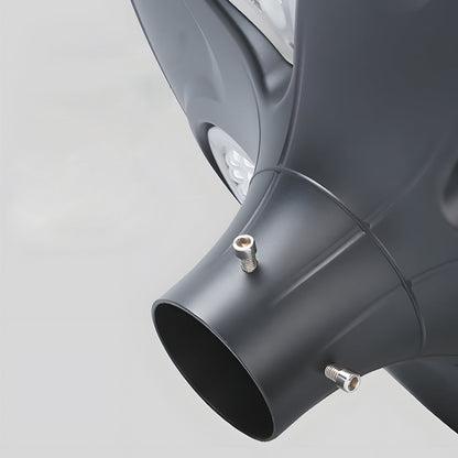 Outdoor Black LED Solar Lamp Post Street Light