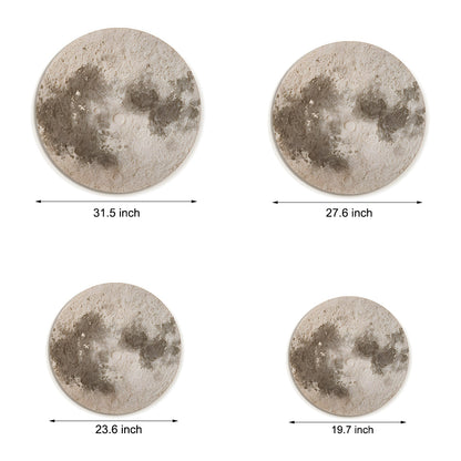 Round Moon 3D Sandstone Painting USB Voice Control Decorative Painting