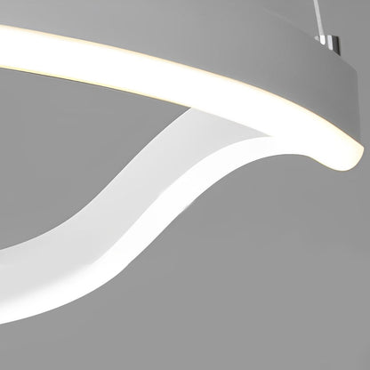 Irregular Ring LED Three Step Dimming Minimalist Chandelier Pendant Lighting