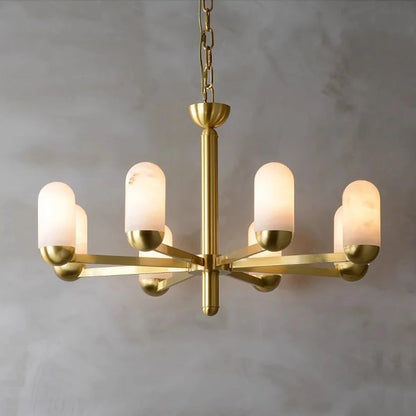 Moonshade Natural Marble Multi Light Chandelier