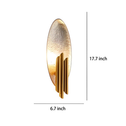 Oval Iron Electroplating Minimalist Creative Postmodern Wall Lights Indoor