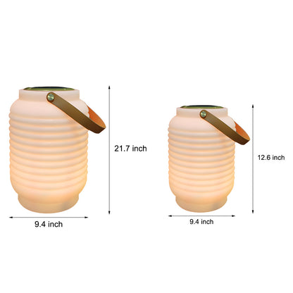 Portable LED RGB Outdoor Sound Lantern, USB/Solar
