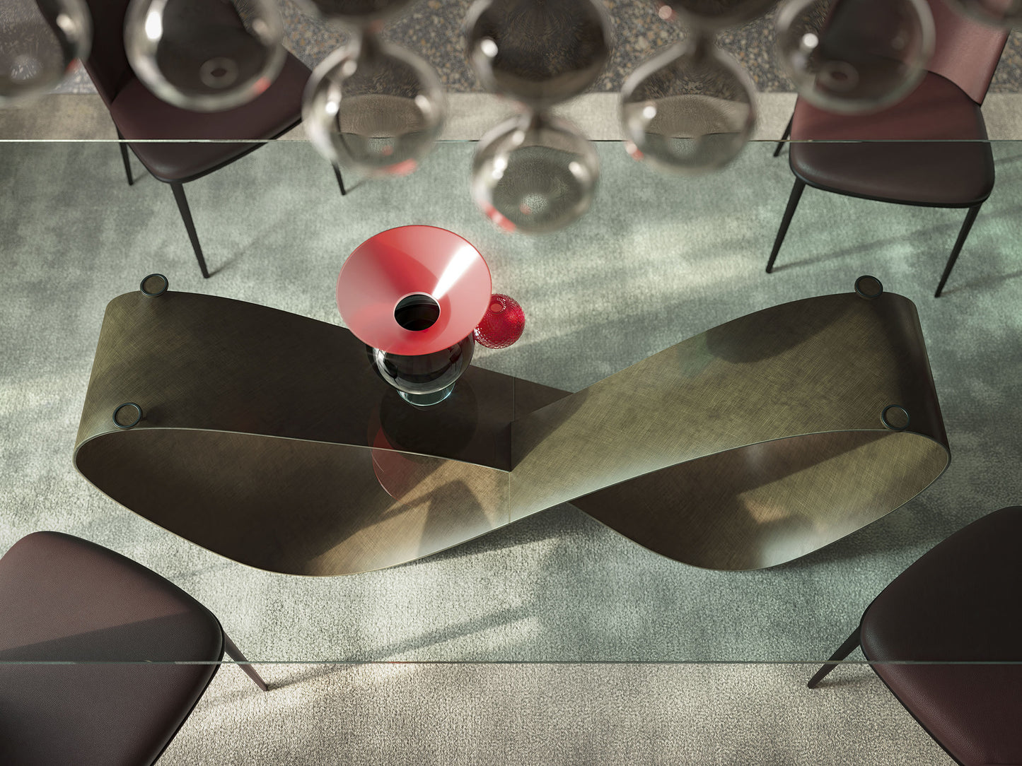 Butterfly Dining Table - 118 In/Shaped