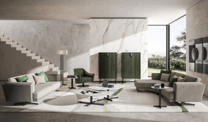 Atom Cocktail Table - Grey Marble